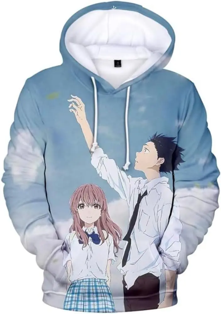 

A Silent Voice Merch Hoodie Fashion 3D Printing Sportswear Men's and Women's Streetwear