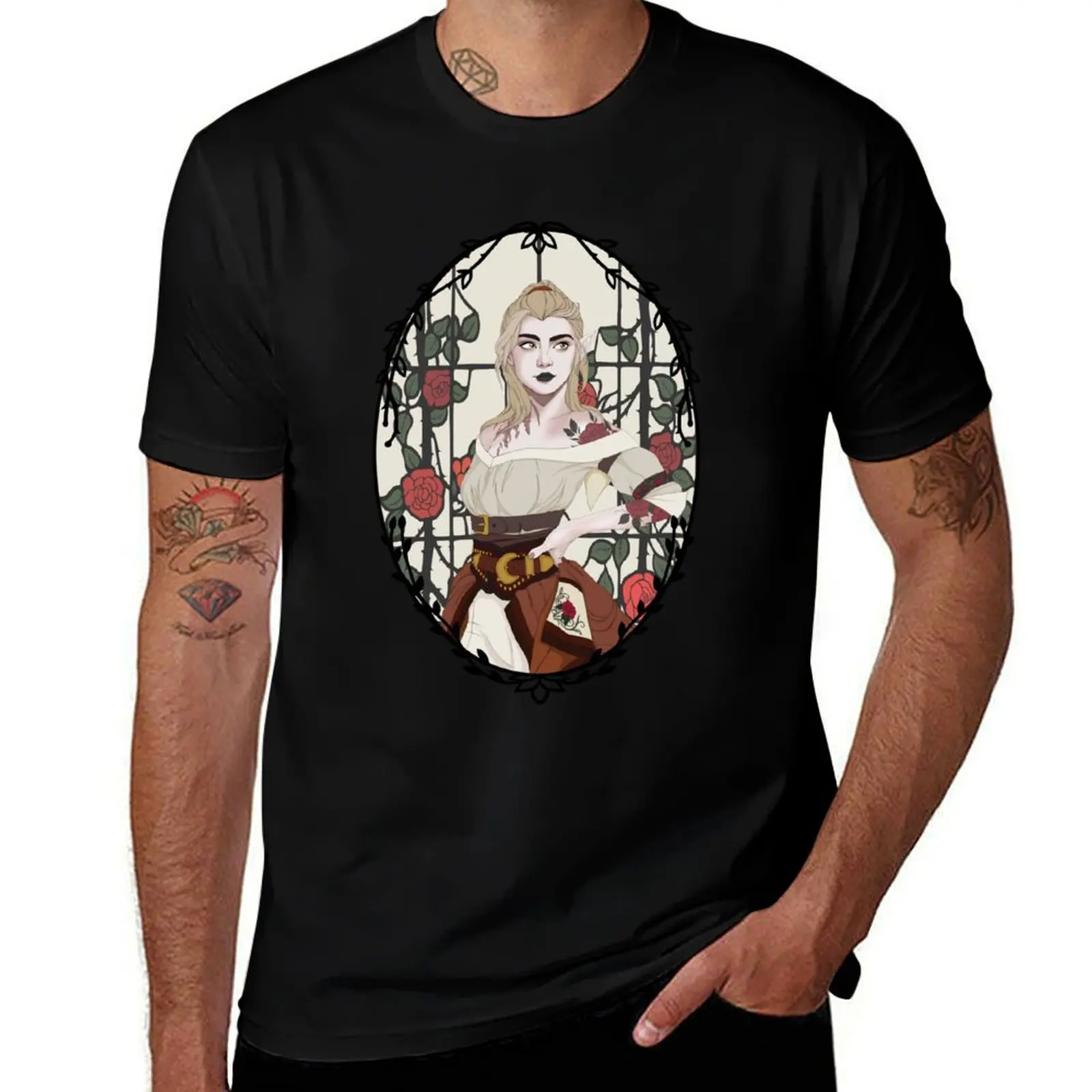 Rose Bard T-Shirt Sport Basic Moisture Wicking Tee