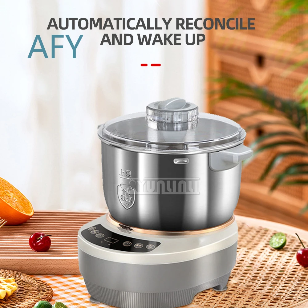 7L Stainless Steel Food Mixer for HY-01 Electric Dough Kneading Machine Automatic Large Capacity Kitchen Appliance for Baking
