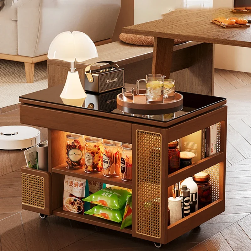 طاولة القهوة العصرية خمر الحد الأدنى تخزين الحديثة متعددة الوظائف مركز الجدول تخزين تصميم ميسا دي سنترو سالا الأثاث #6