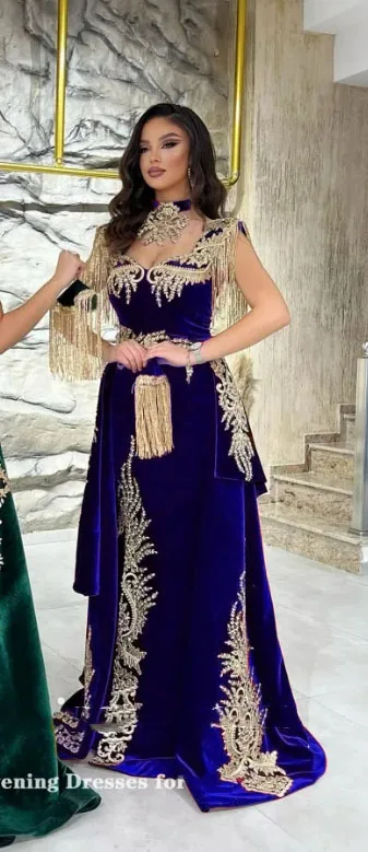 Eightale Karakou Kaftan Dress Gold 5