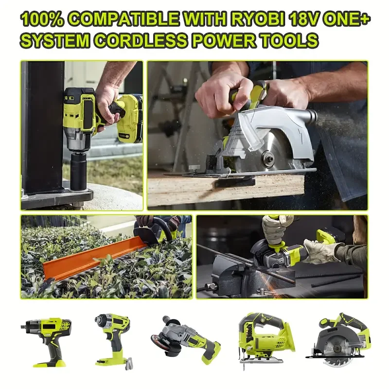 Für Ryobi - 18 Volt ONE+ 8,0 Ah Lithium-Ionen-Akku - Kompatibel mit Allen 18V ONE+ Werkzeugen - Lange Akkulaufzeit und Leistung – Detail 4