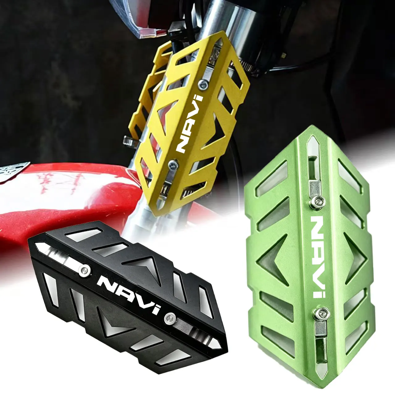 Nueva cubierta protectora para horquilla delantera de motocicleta y cubierta decorativa para tubo de escape CNC para HONDA DREAMWING Navi 110 Navi110