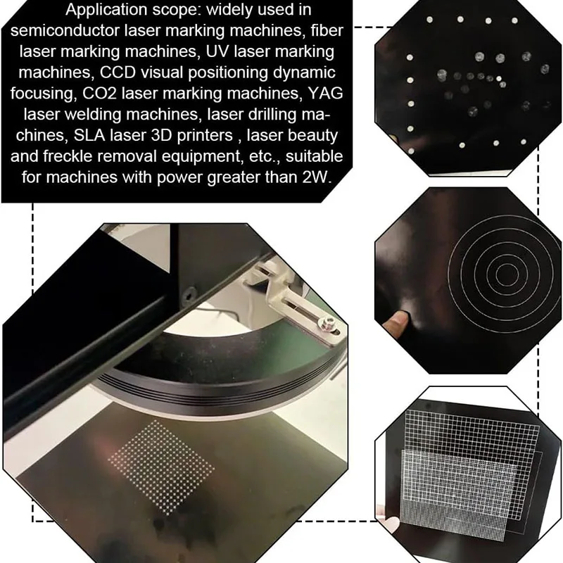 For Fiber Laser Marking 11x8.3 Inch 10 Sheets Black Laser Engraving Testing Paper A4 Double Sides Laser Marking Paper.
