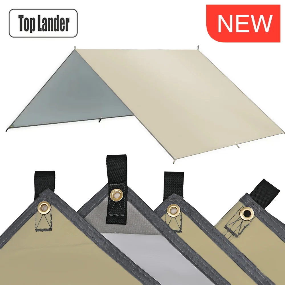 Camping Tarp Waterdichte Tent Toeristische Luifel Schaduw Tuin Luifel Strand Zonnescherm Buiten Ultralight Zon Onderdak Wandelen Backpacken