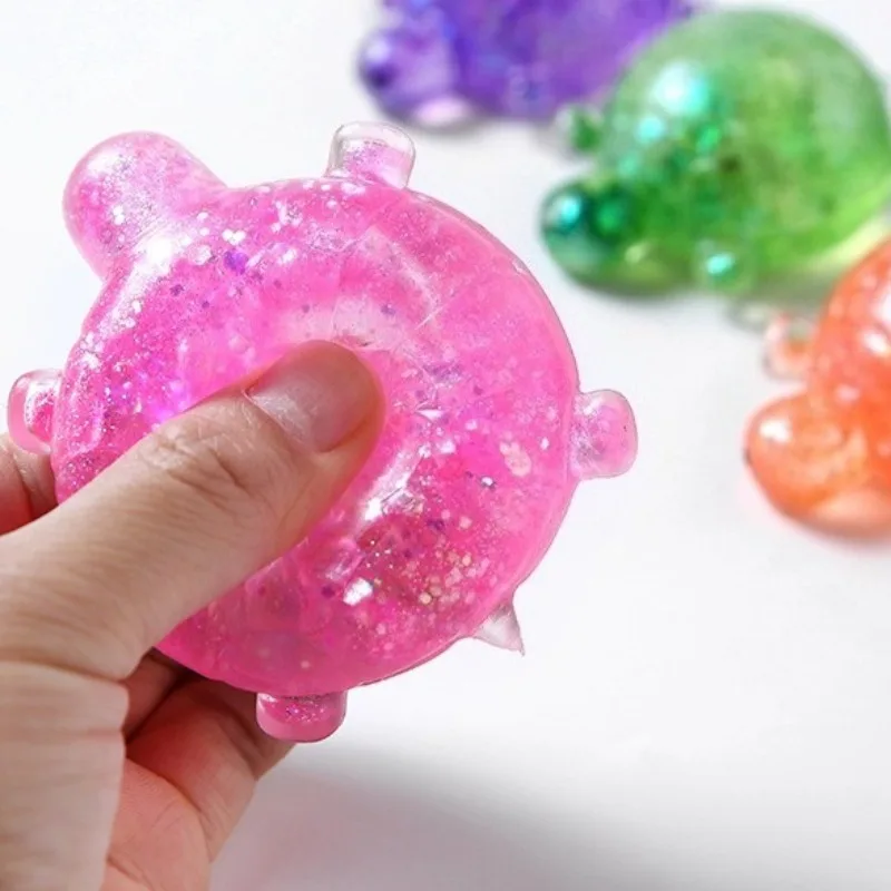Cute Glitter Turtle Squeeze Toy Squishy Turtle Fidget Toy Small  Animal Anti Stress Fidget Splat Decompressions Vent Squeeze Toy