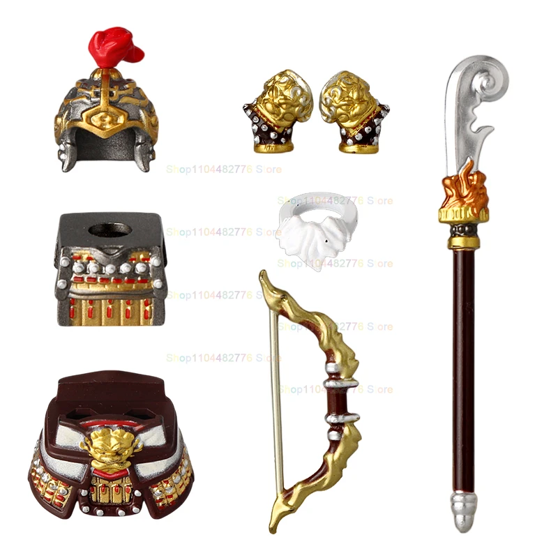 R848 R847 Historia chińska MOC Trzy królestwa Bohater Sun Quan Klocki Montaż klocki Mini figurka akcji Zabawki Prezent świąteczny