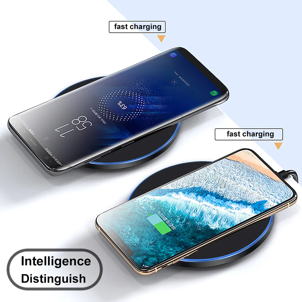 Eonline 3D UV Free 100W Fast Qi Wireless Charger Pad for iPhone 14 Pro Max Samsung Galaxy S8 S22 S21 Xiaomi Wireless Charging