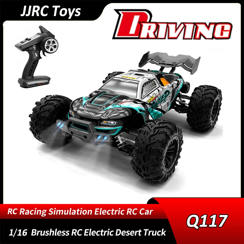 JJRC Q117 1:16 70KM/H 2.4G RC Car 2840 Brushless 4WD Electric High Speed Off-Road Remote Control Drift Toys for Children