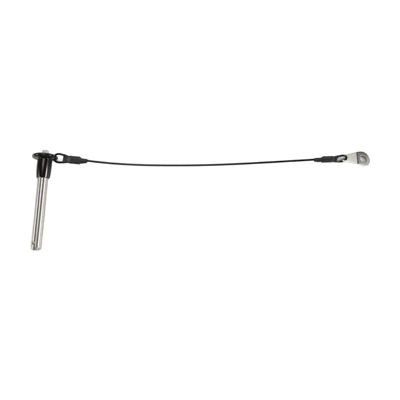 A98E-Stainless Steel Quick Release Pin 8Mm Diameter Ball Locking Pin With Push Button Lanyard Cable Usable Length 50Mm