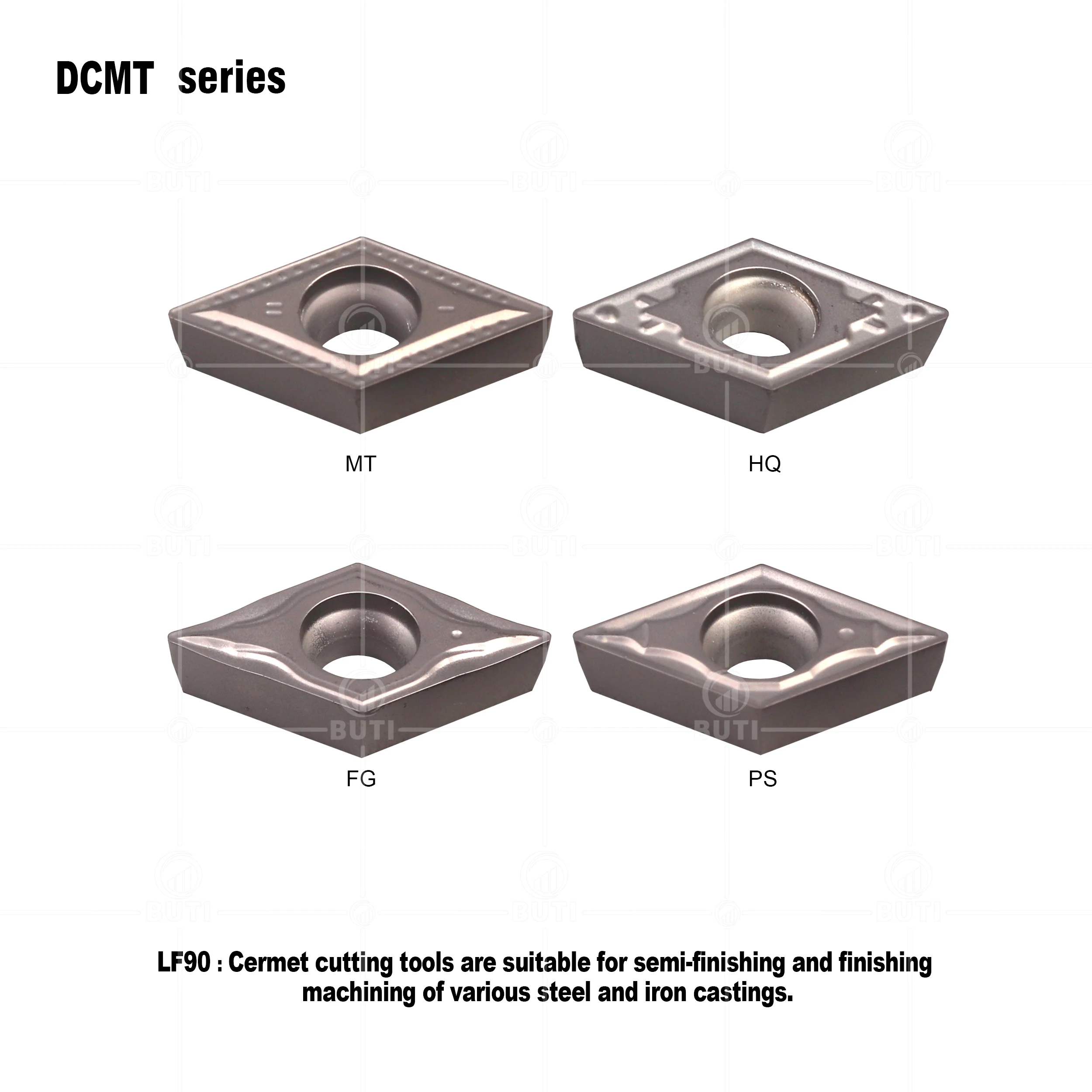 DESKAR 100% Original DCMT11T304 FG HQ MT PS LF90 Cermet Lathe Cutter Tools Turning Tool Cutting Blade CNC Lathe Internal Inserts