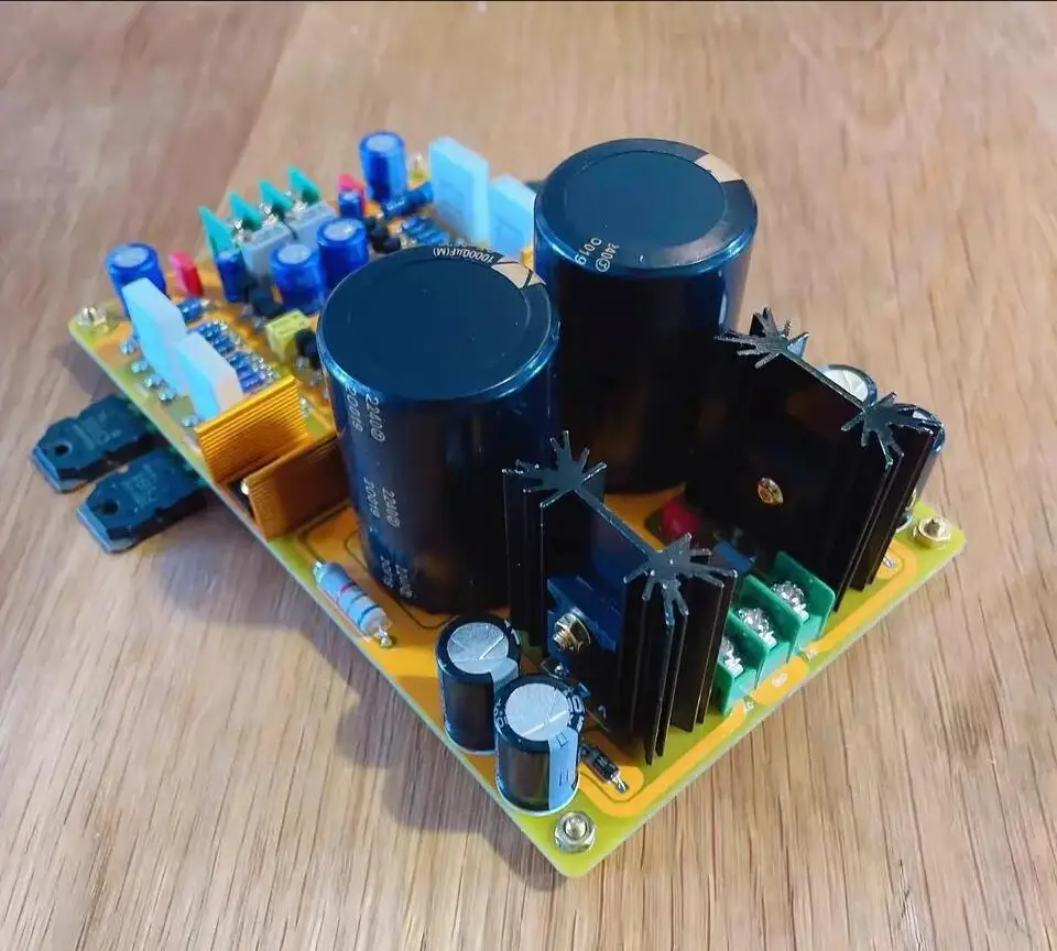 Assembeld high current +/- dual voltage linear power supply board for amp diy  (+/-30V to +/-60V adjustable)