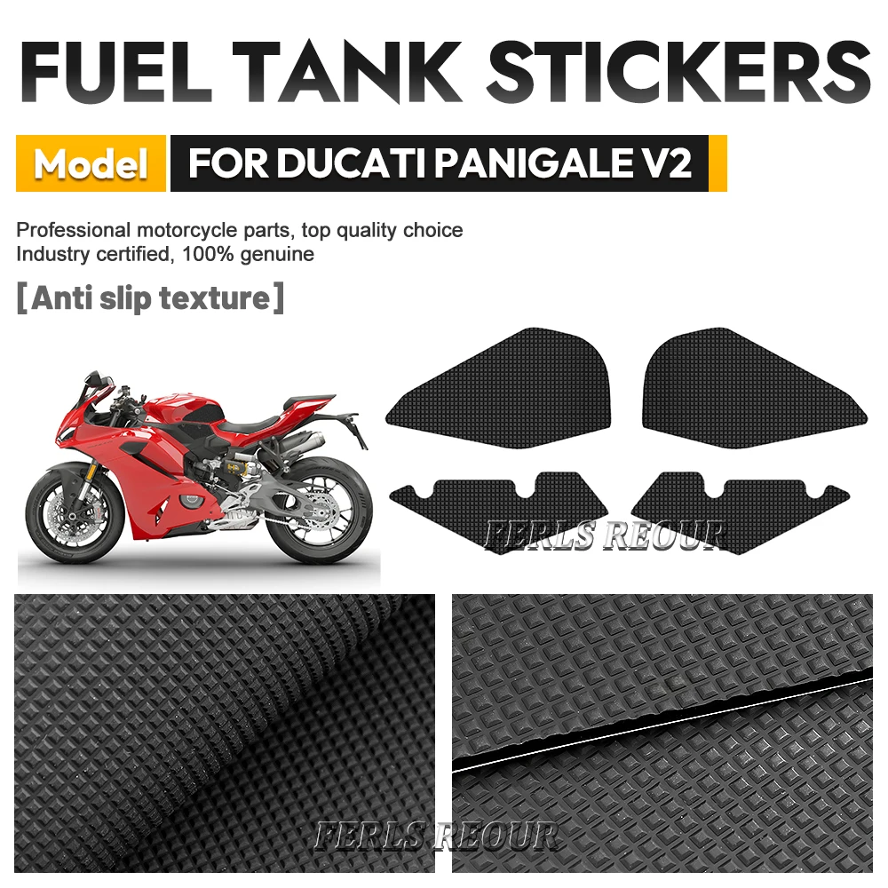 Suitable for PANIGALE V2 2025 motorcycle fuel tank protective sticker, silicone anti-slip protective mat, motorcycle accessories