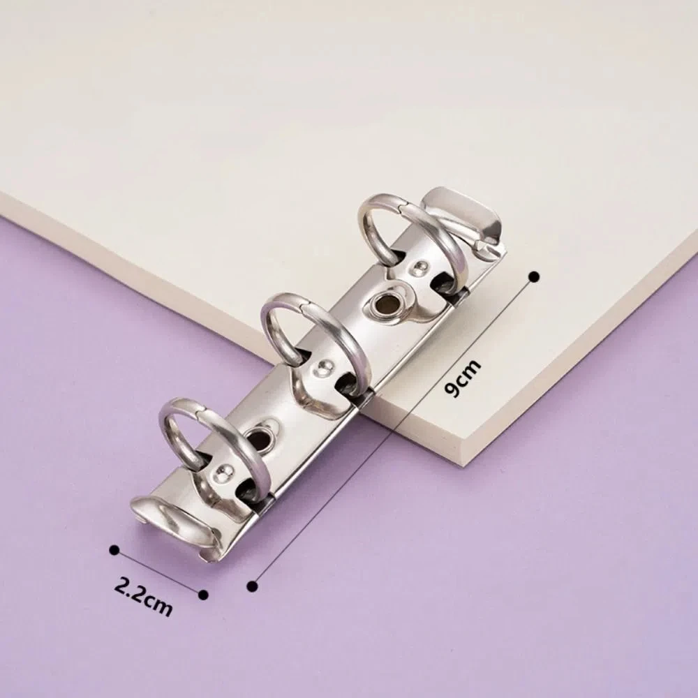 Abnehmbare Metall Spirale Ringe Binder Clip Hohe Qualität Tagebuch A8 Papier Binder Clips DIY Album Lose Blatt Ring Datei Ordner
