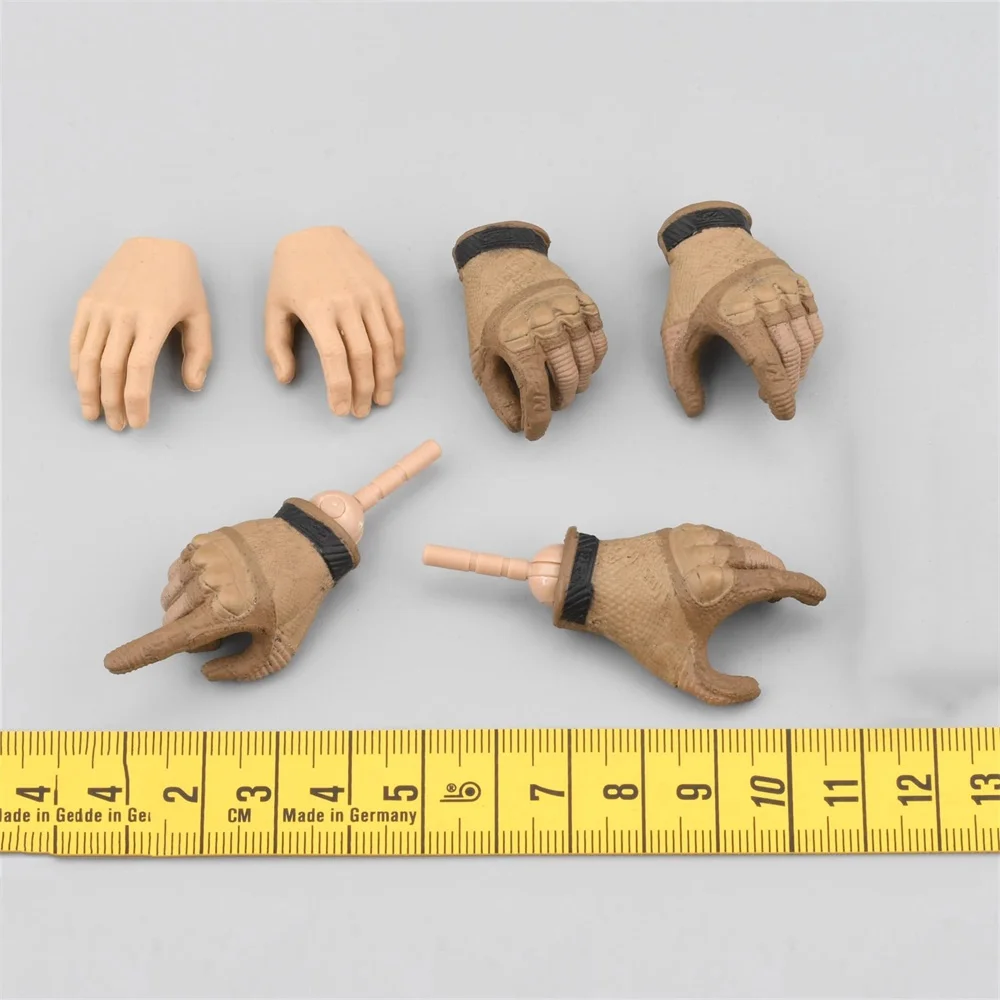 Easy&Simple ES GA1008 Soldier Doll Man Call Action Figure Duty Toys Model Black Solid Shoe Gloved Hand For 12" COO Action 1/6