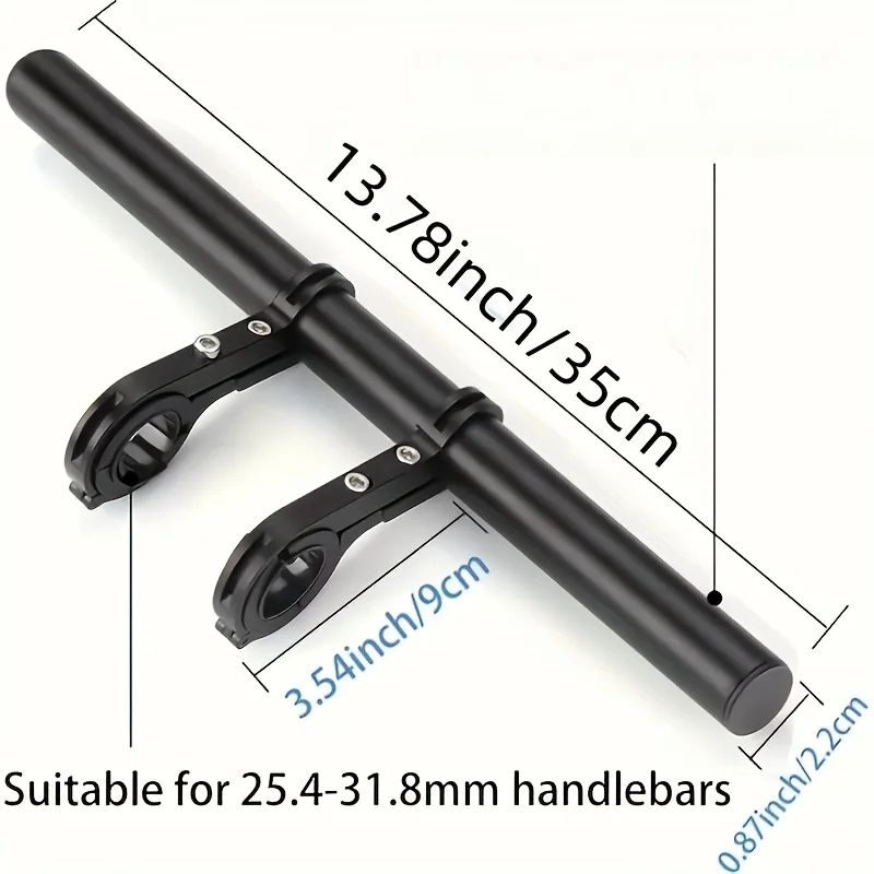 Bicycle Double Handle Extender, 13.78 Inch (35cm)  Extra Long Bracket Accessories for Bicycle Brackets, Extension