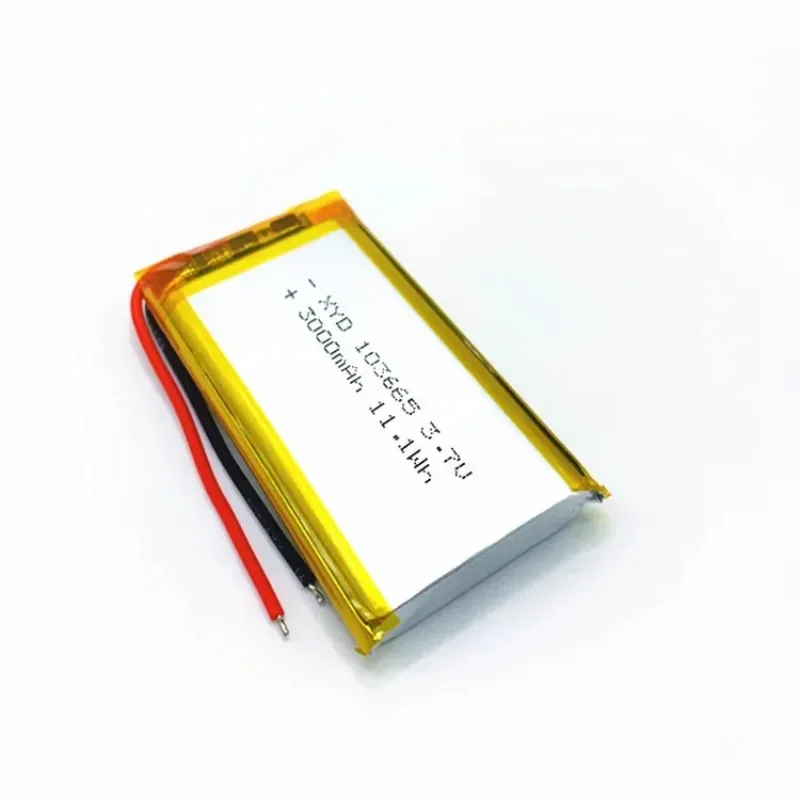 103665 / 103565 Akumulator litowo-polimerowy 3,7 V 3000 mAh do narzędzi o wysokiej zawartości sprzętu Światła LED Rejestrator jazdy Power Bank