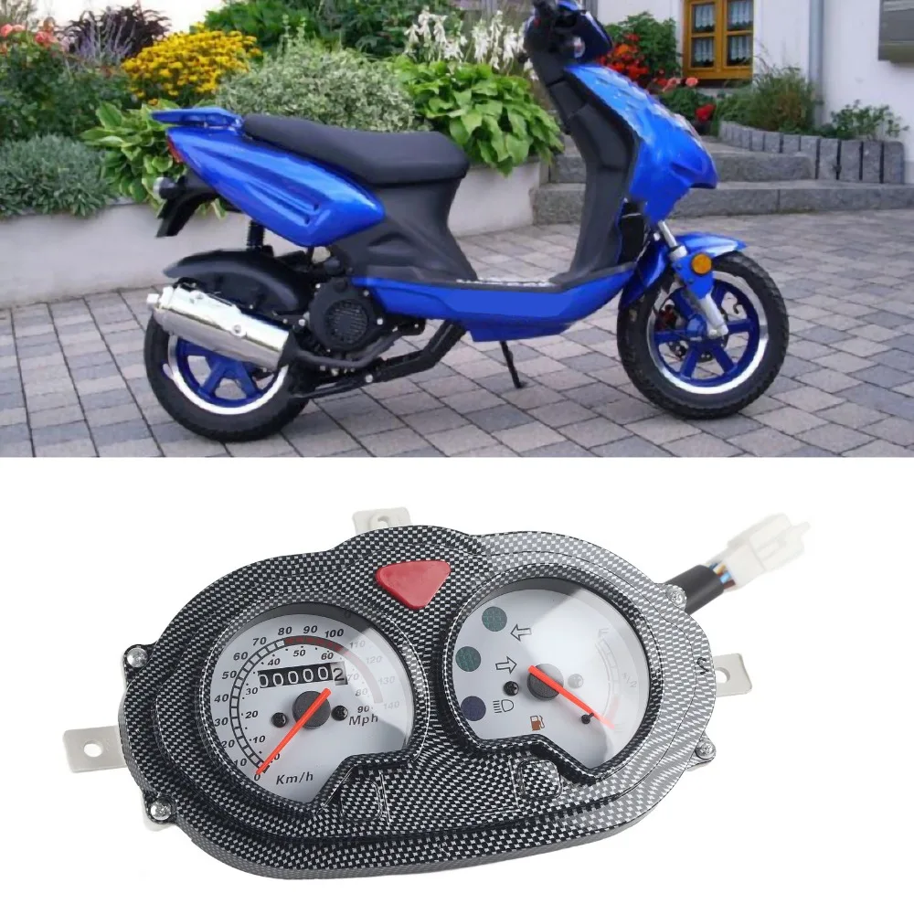 Universal Vintage Style Motorcycle Scooter Speedometer Plastic Dash Instrument for Motorcycles Scooter