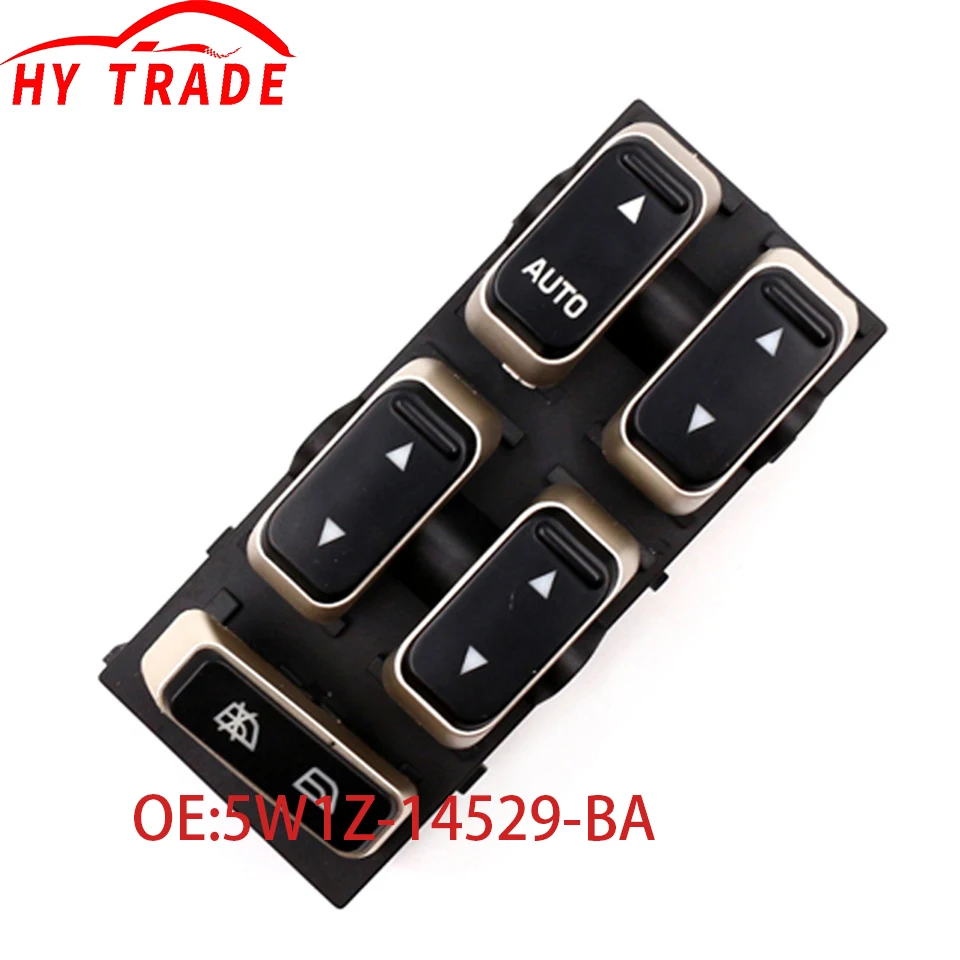 For Ford Lincoln Town Car 2003-2009 Power Master Window Switch Auto Accessorie 5W1Z-14529-BA 5W1Z14529BA 4W1Z-14529-AA