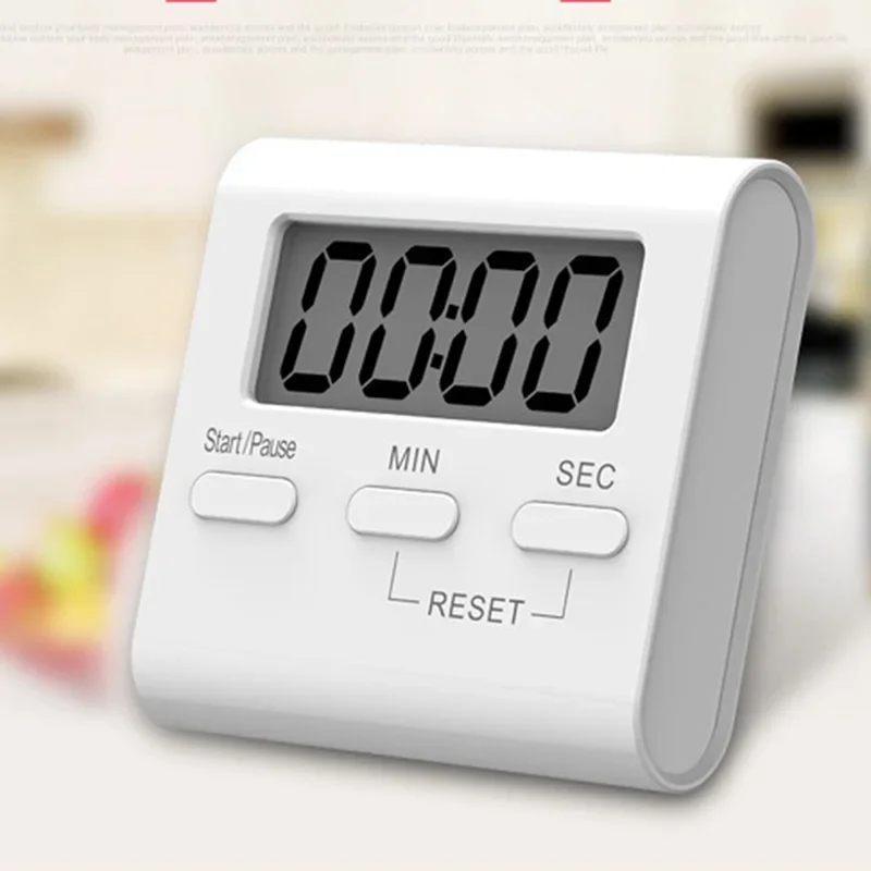 Digital Kitchen Timer Cooking Timer LCD Digital Manual Countdown Timer Mechanical Digital Kitchen Timer Magnetic Kitchen Gadgets image 5