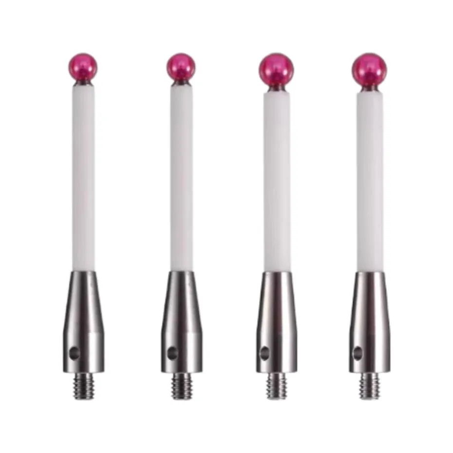 M4 three coordinate probe measuring needle CNC online measuring head ruby probe carbon fiber ceramic measuring rod