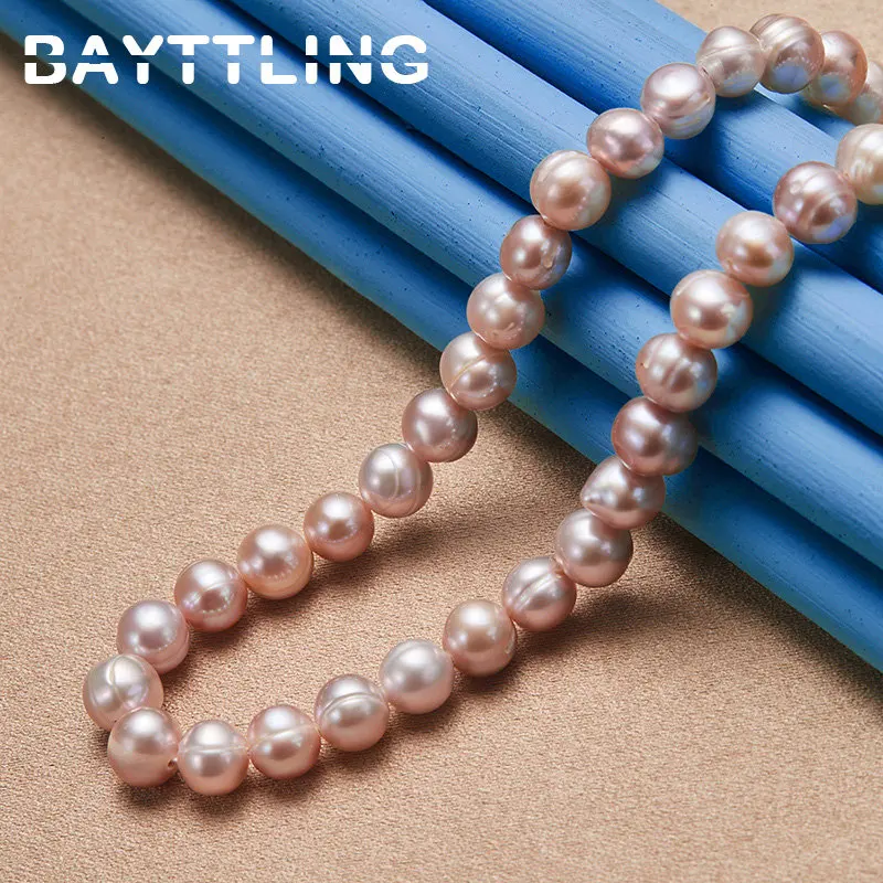 Charm 925 Sterling Silver 40/45/50 Inches Elegant Pearl Necklace Women Fashion Temperament Wedding Party Jewelry Accessories