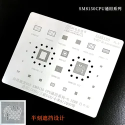 AMAOE SM8150 BGA Reballing Stencil for Android Phone Qualcomm Snapdragon 855 CPU PM8150 Tin Planting Template Solder Steel Mesh