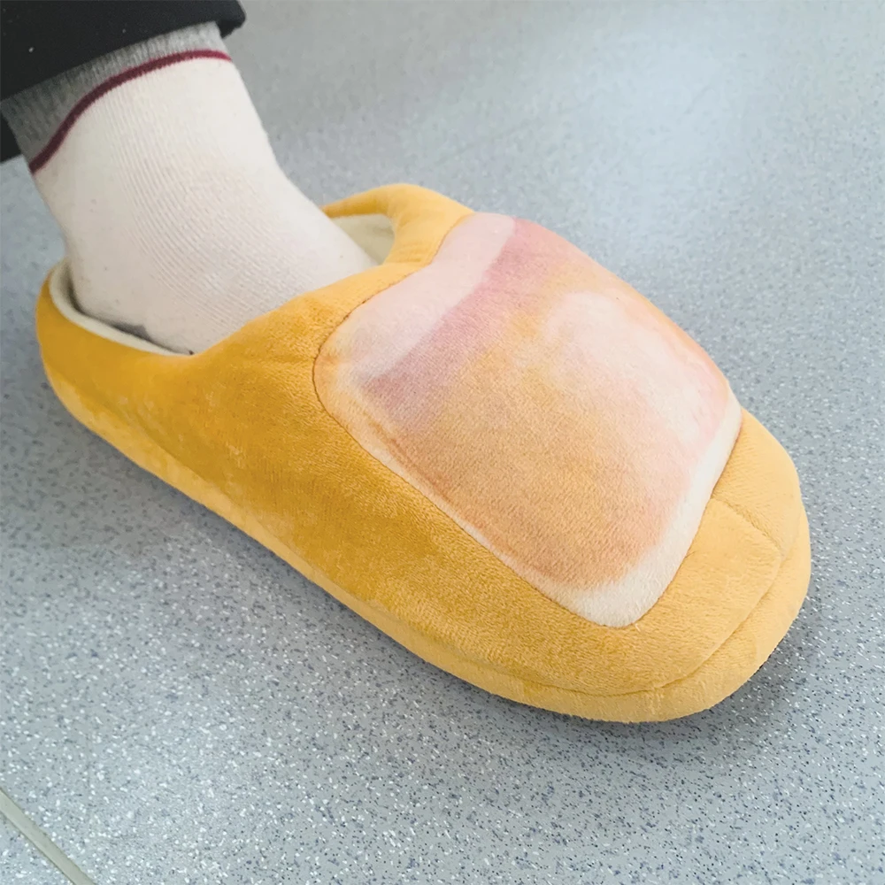 Highland Cow Toe Plush Slippers Women Men Soft House Shoes
