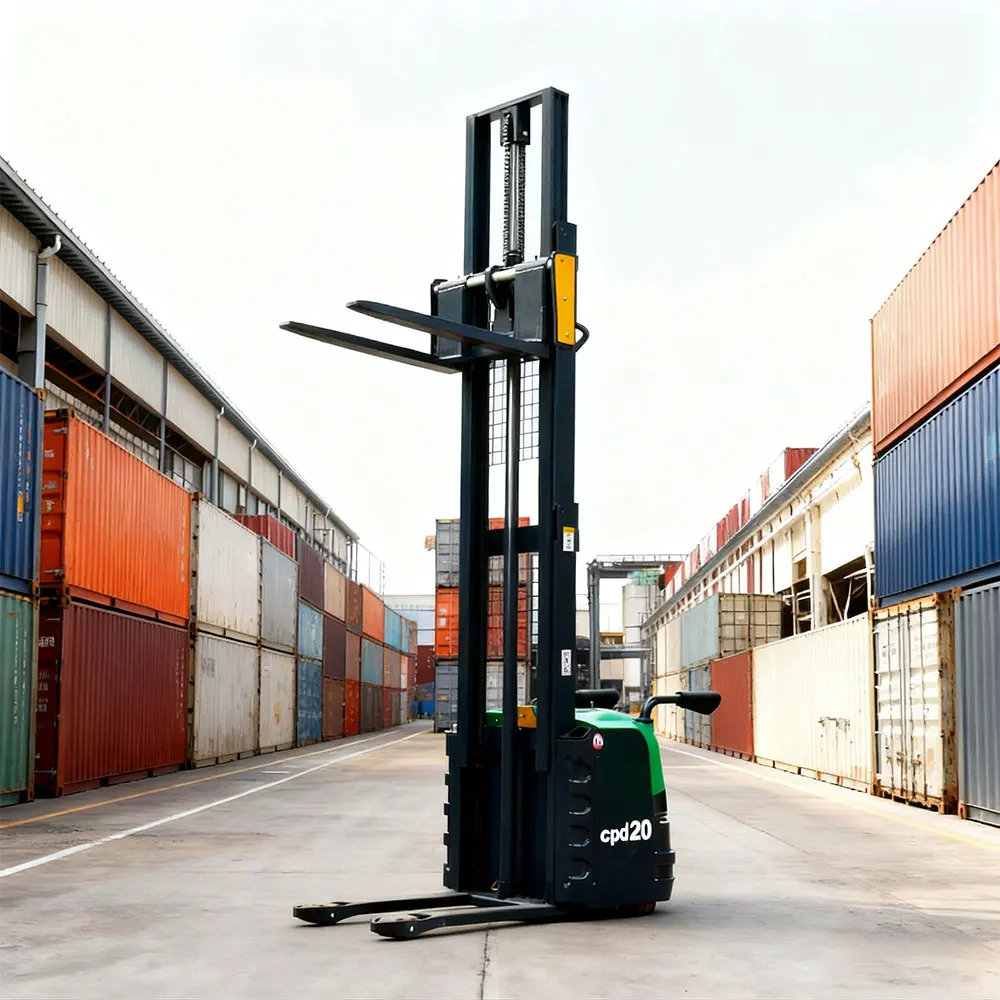 Factory Direct Sales Electric Pallet Lift Stackers 1.5-Ton 2-Ton 3m 4m 5m Portable Self-Loading