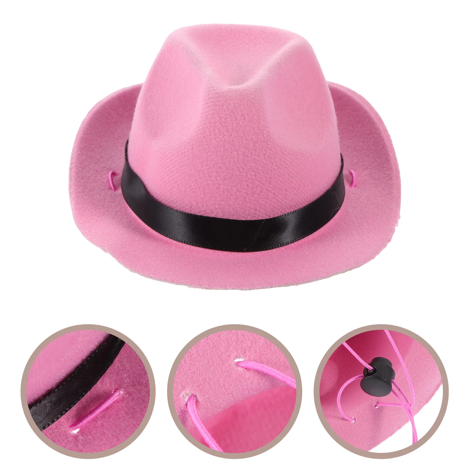 

Dog Denim Hat Wear-Resistant Cotton Adjustable Strap Creative Design Pet Party Festival Puppy Hat Decorative Pet Accessory