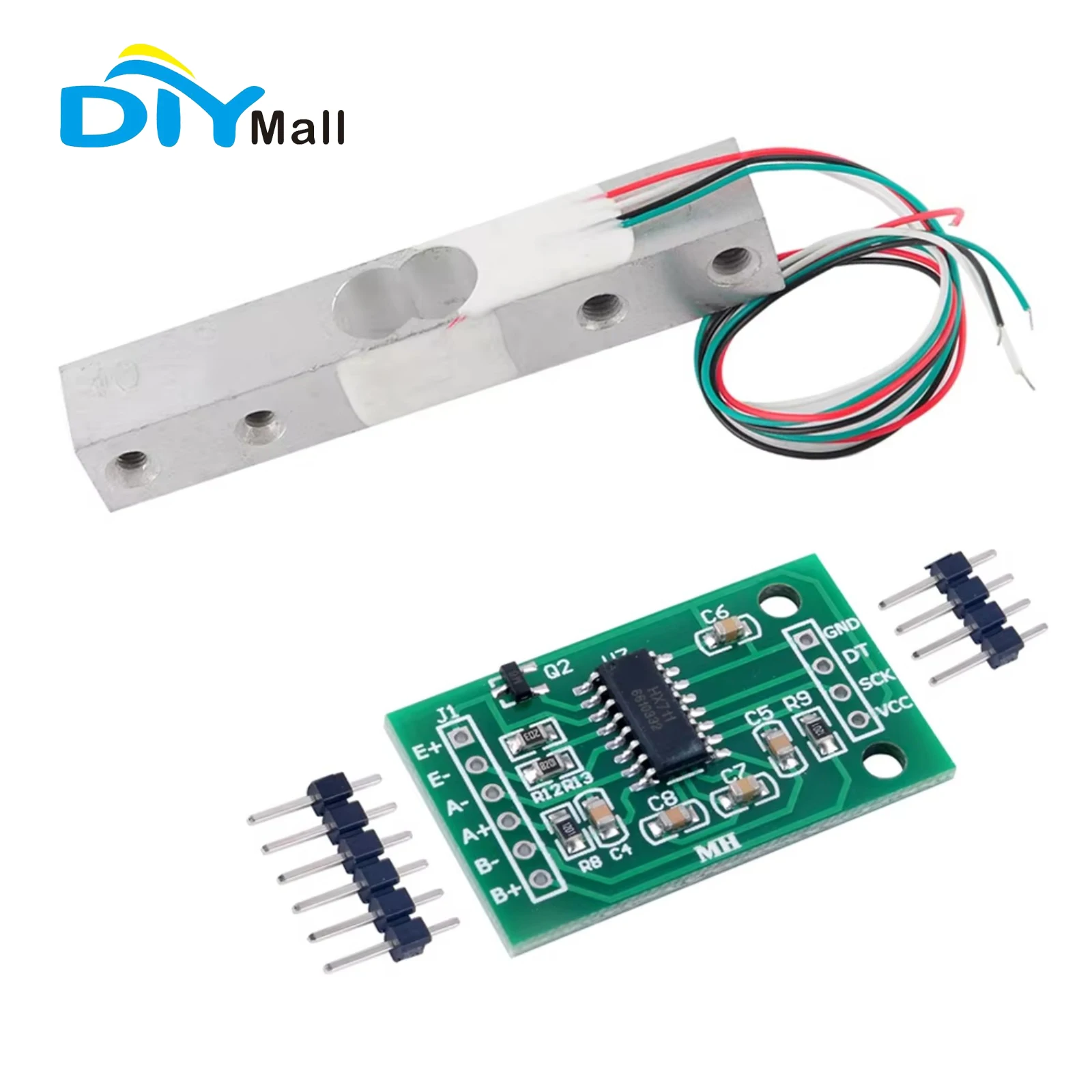 Load Cell Weight Sensor 1KG 2KG 3KG 5KG 10KG 20KG HX711 AD Module Aluminum Alloy Weighing Pressure Sensor Electronic Scale