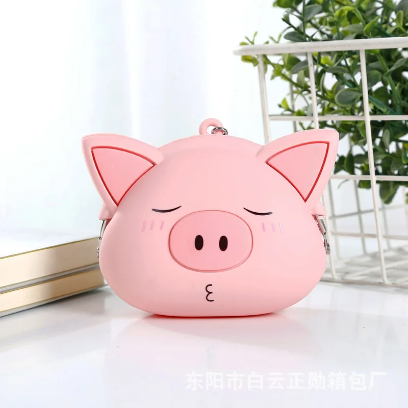 Y2K Cute 3D Pink Pig + Pig Storage Bag Charger Cover For IPhone 12 13 14 18/20W Silicone Charge Correa Protection Cover Sleeve