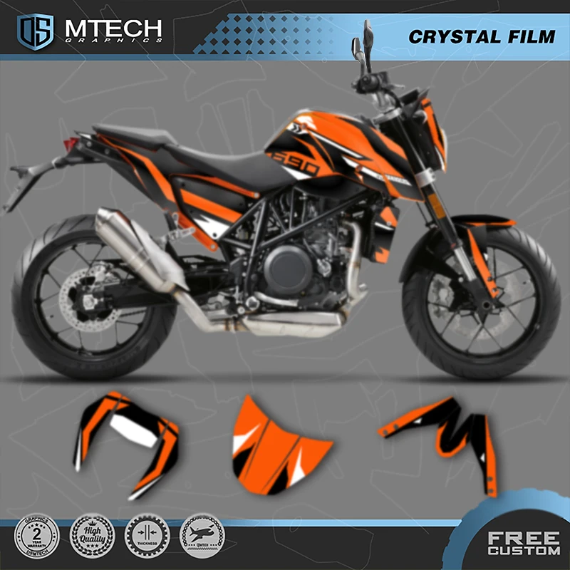 DSMTECH Custom Motorcycle Graphics For KTM 2012 2013 2014 2015 2016 2017 2018 2019 2020 DUKE 690 Decals Stickers Kits 001