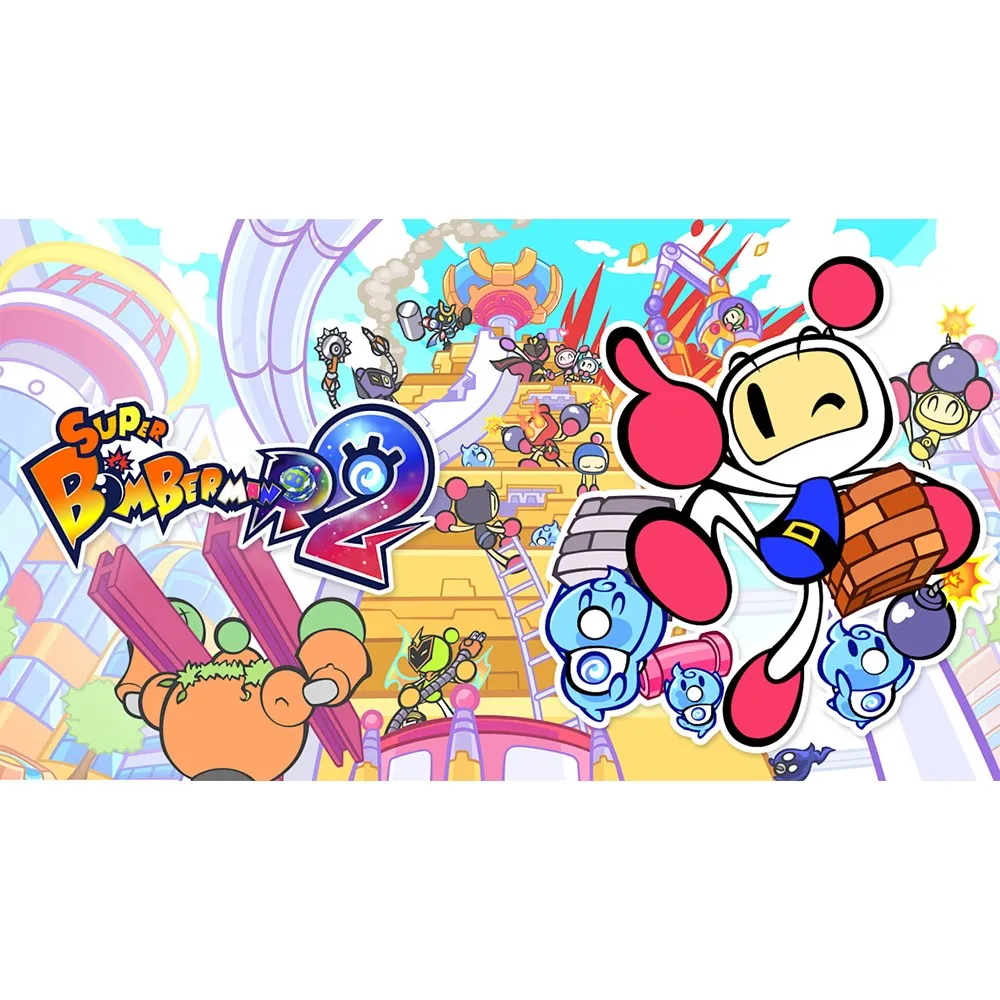 Super Bomberman R 2 - خرطوشة ألعاب Nintendo Switch بطاقة مادية تدعم وضع التلفزيون المحمول على سطح الطاولة