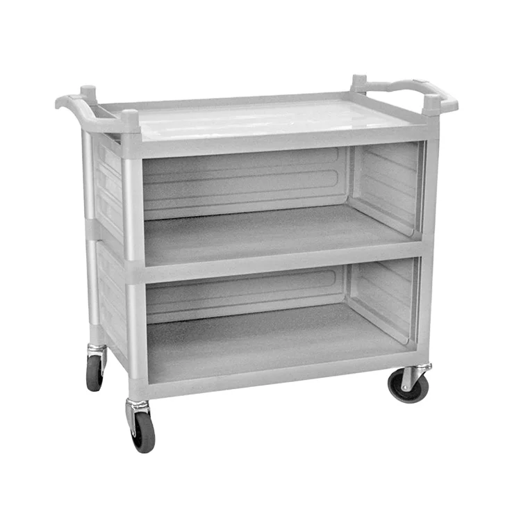 Hotel Serving Trolley Wine Cup Food Dish Collection Cart Small Kitchen Cart With Wheel