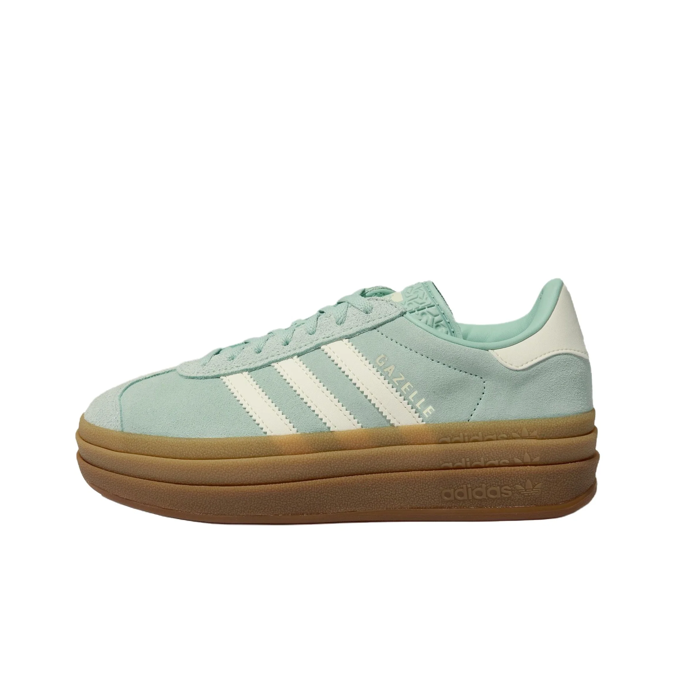 Adidas Originals GAZELLE BOLD Skateboard Shoes Women's Low Top Green JS3902