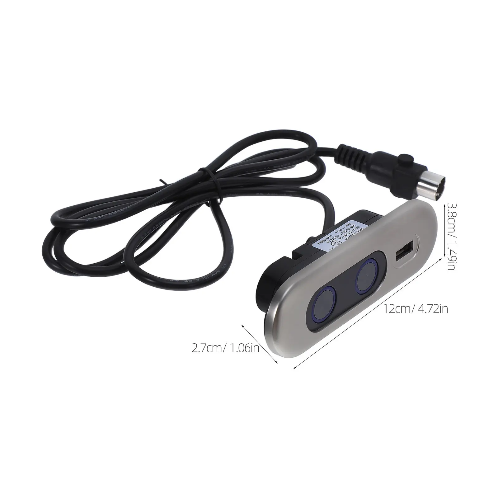 Electric Recliner Controller Dual Button 5 Pin Hand Control with USB Charging for Lift Chair Replacement