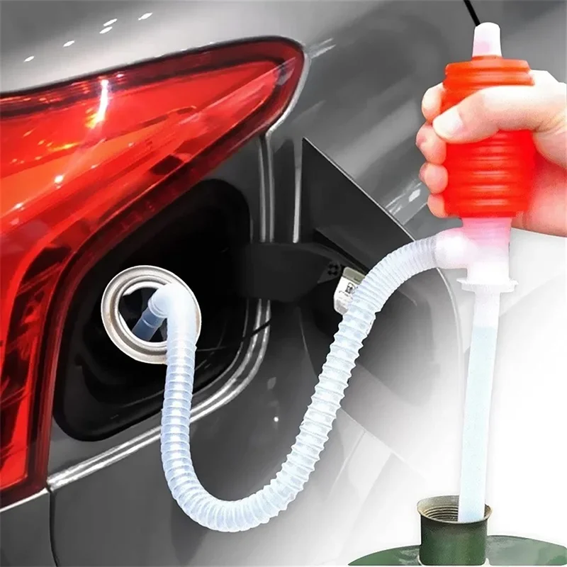 New Car Manual Siphon Pump Hose Portable Car Fuel Truck Fuel Oil Gasoline Diesel Water Chemical Liquid Transfer Sucker Pump Tool