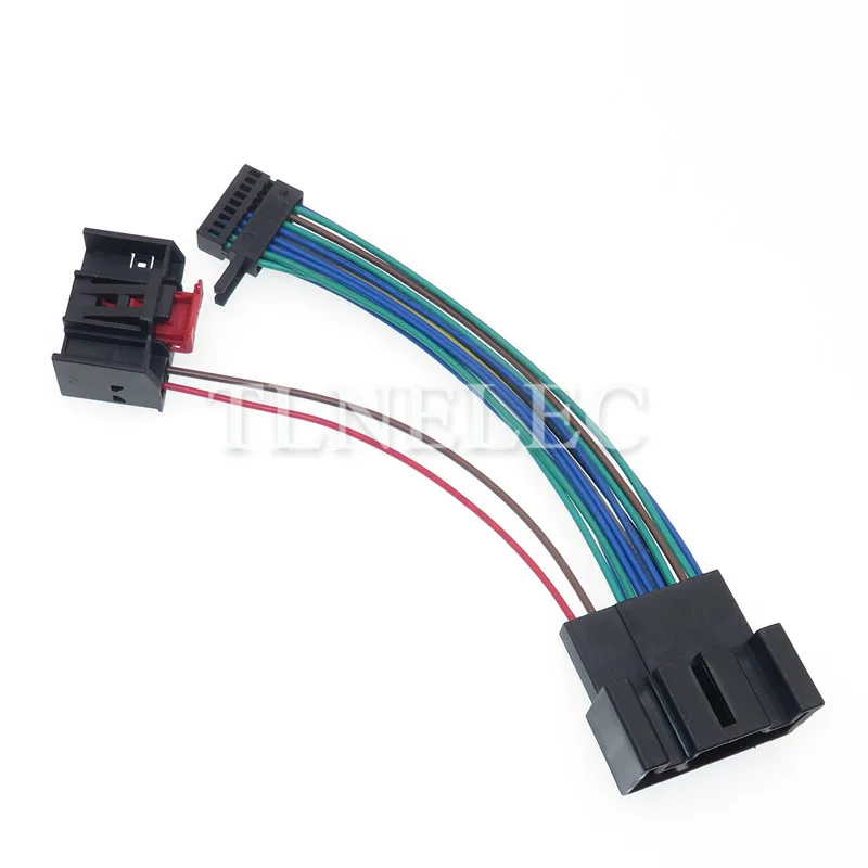 Bild 4: 20-poliger Weg-Auto-Klimaanlagen-Controller-Motor, weiblich, männlich, Docking-Buchse mit Drähten für VW 1-1394805-1 1-1394803-1 1K0971975