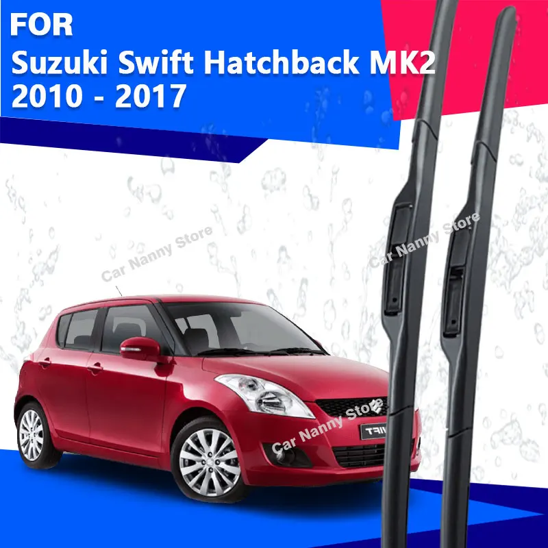 

Front Windshield Windscreen Blades for Suzuki Swift Hatchback MK2 2010 - 2017 Car Wipers Rubber Strip Wiper Soft Rubber 2011