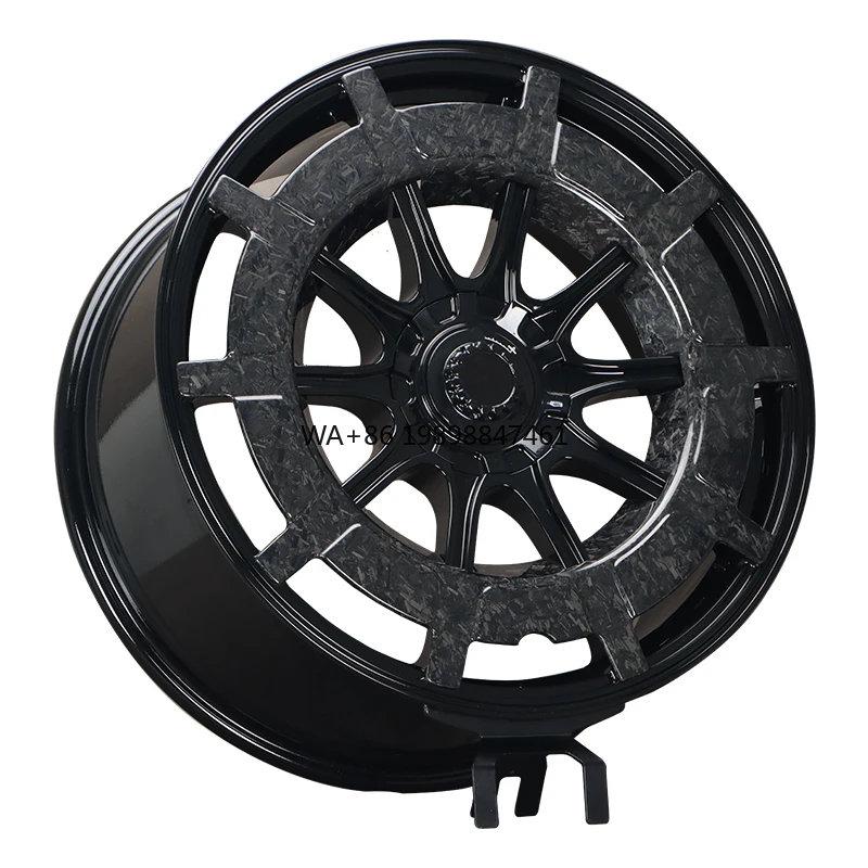 

New Luxury Sport Car Wheel Forged Carbon Fiber Ring 5x114.3 5x130 5x127 5x112 Sizes 17-22 Inch Fit for benz Audi Tesla Porsche