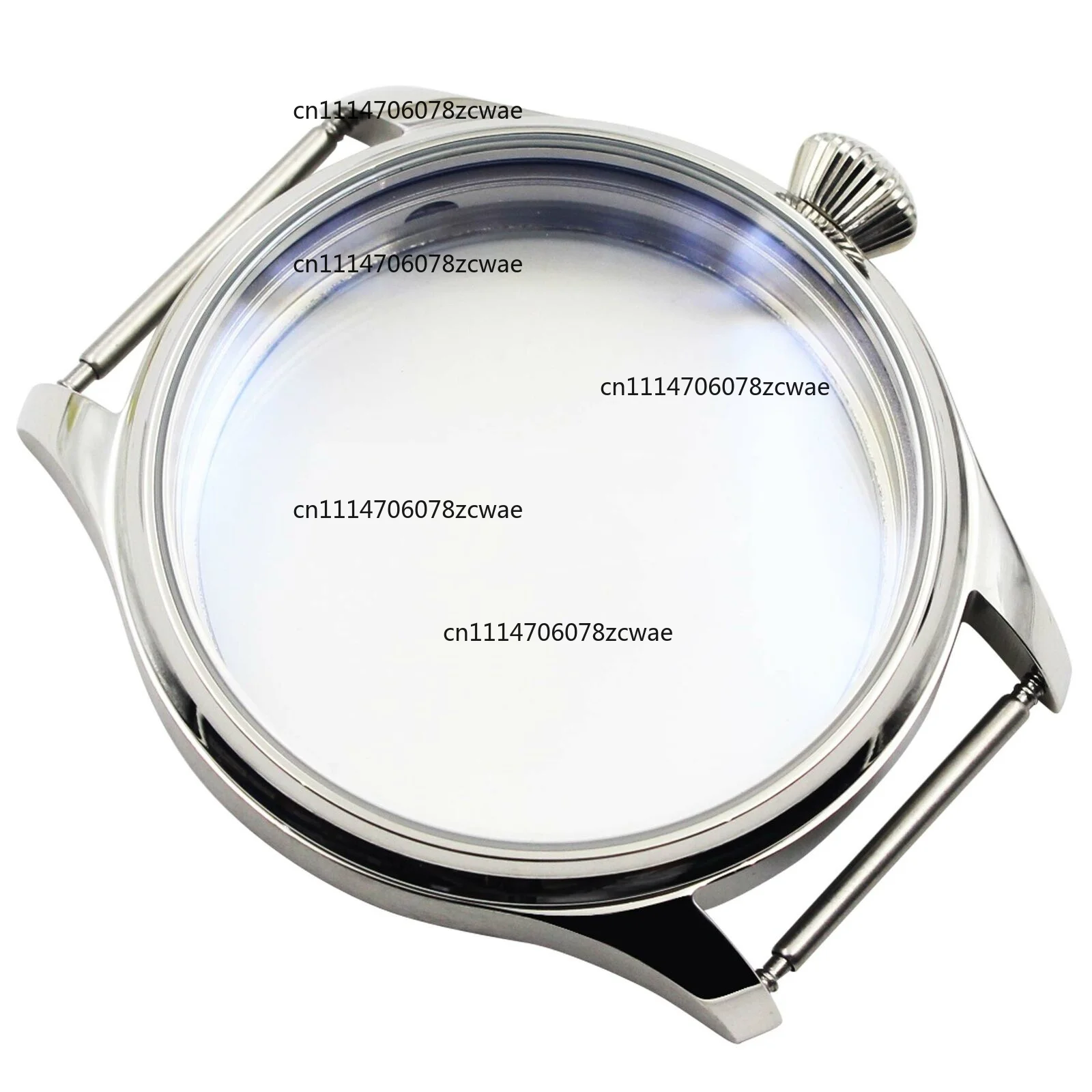 For Seagull ST36 6497/6498 Hand Winding Mechanical Movement Watch Case ETA6497 Watch Case 44mm Stainless Steel Silver Watch Case