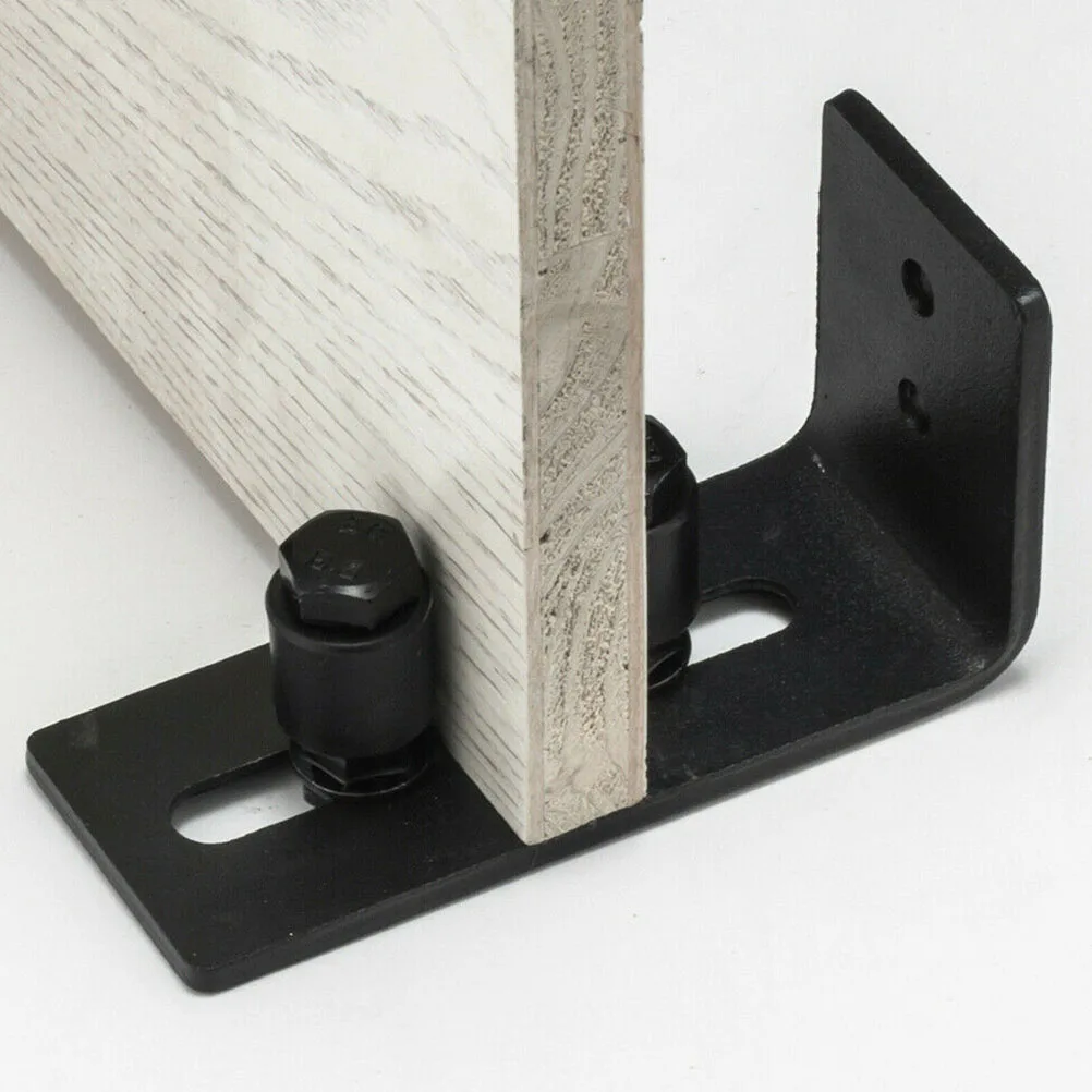 

8 in Floor Guide Sliding Door Carbon Steel Barn Roller Floor Guide Install Fits Panels Quiet