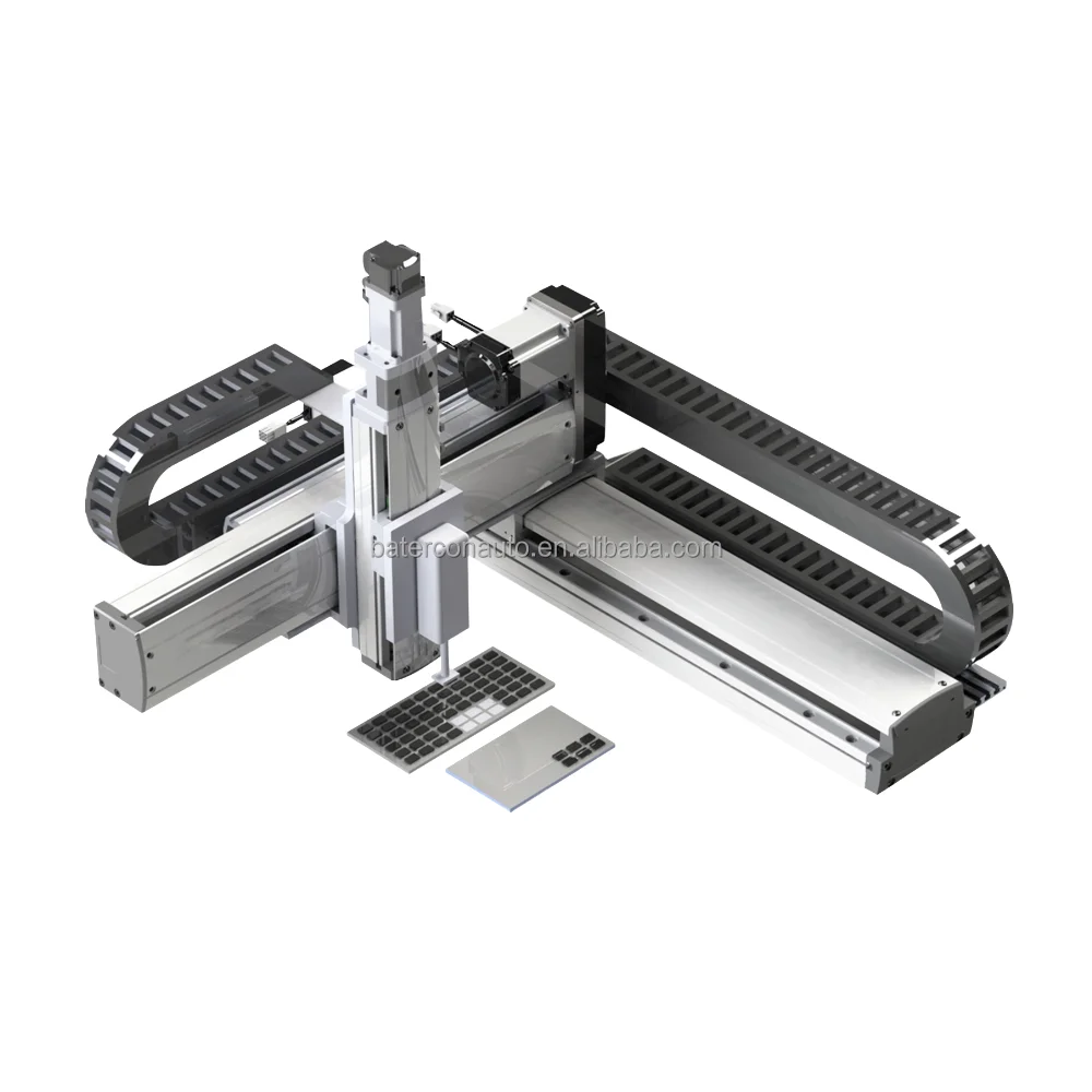 Customize Stroke High Precision XYZ Positioning Linear Gantry System Ball Screw Rail Guide Industrial Cartesian Robot Motor Gear