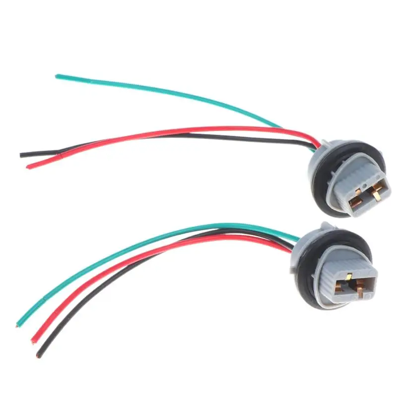 2 Stück 7443 Autobremslichtsockel T20 Lampenstecker Kabelsatz Wasserdichter Lampenstecker für den Austausch von Autolichtern – Detail 6