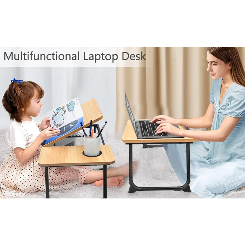Folding Laptop Table On Bed Sofa Laptop Support Foldable Lazy Table Board Lifting Adjustable Computer Desk Table for laptop
