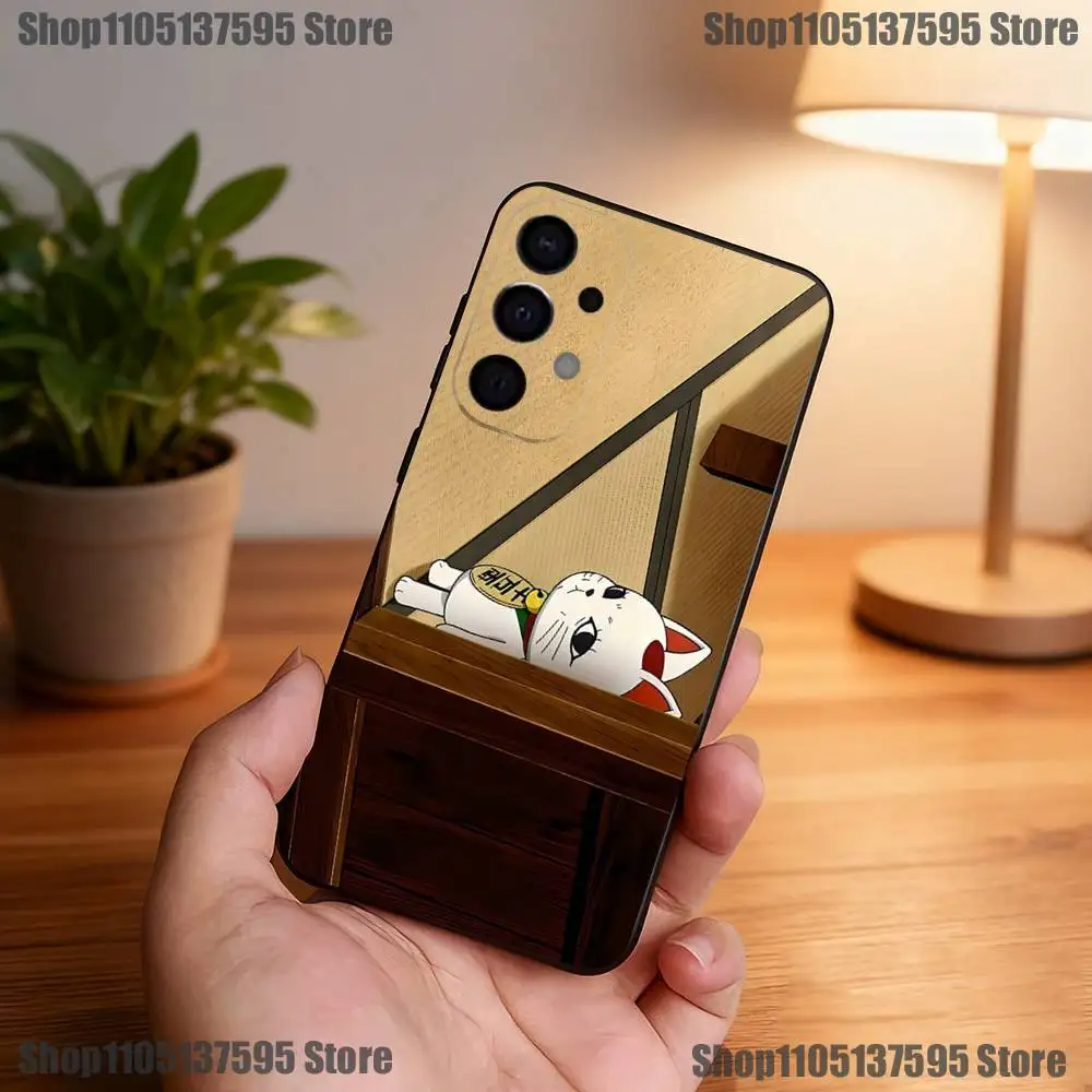 Чехол для телефона Cat D-Dandadan Turbo Granny для Samsung S25, S24, S21, S22, S23, S30, Ultra, S20, Plus, Fe, Lite, 5G, черный чехол