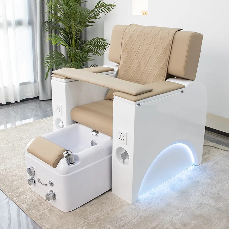 

Electric manicure foot bath sofa foot therapy recliner, special massage for eyelashes and feet beauty salon, eyebrow tattoo