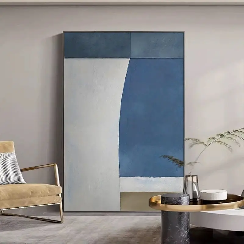 

Nordic Modern Abstract Geometry Art Handmade Oil Painting Living Room Dining Room Corridor Sofa Background Decoration Painting