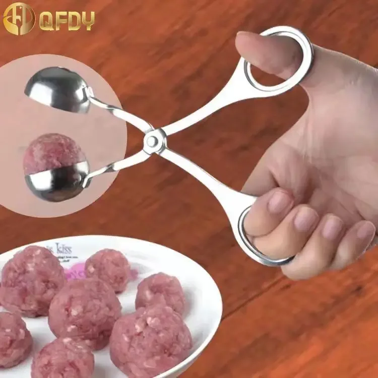Stainless Steel Meatball Clips Non Stick Stuffed Meat Balls Fish Ball Rice Ball Making Mold Meatballs Maker Tool Kitchen Gadgets